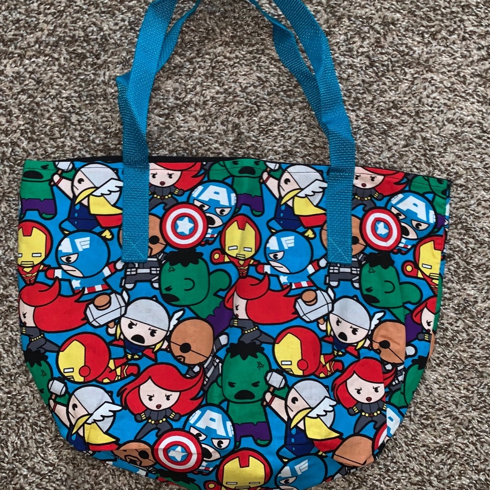 Marvel heroes tote bag. Handmade.